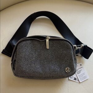 NWT Lululemon athletica Metallic Charcoal Crossbody Belt Bag